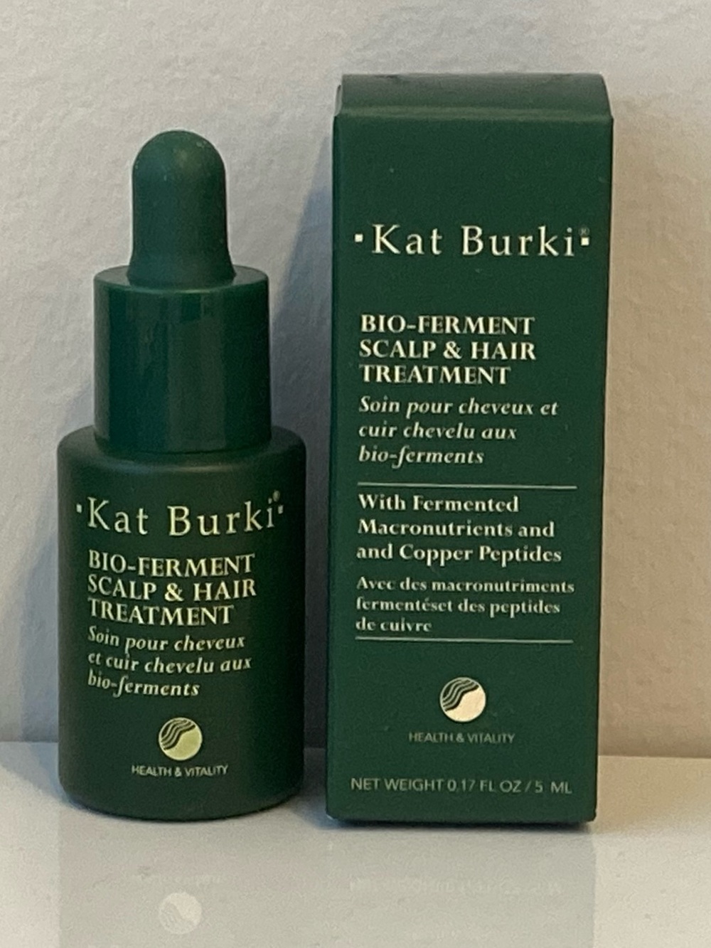 Kat Burki Bio-Ferment Scalp & Hair Treatment 5ml NIB